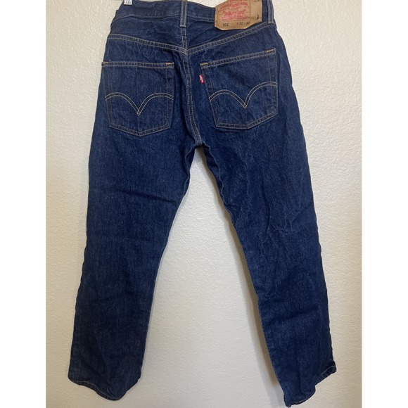 Vintage Levi's 501 Jeans 30x30 Dark Wash Button Fly 2003 - Picture 7 of 16